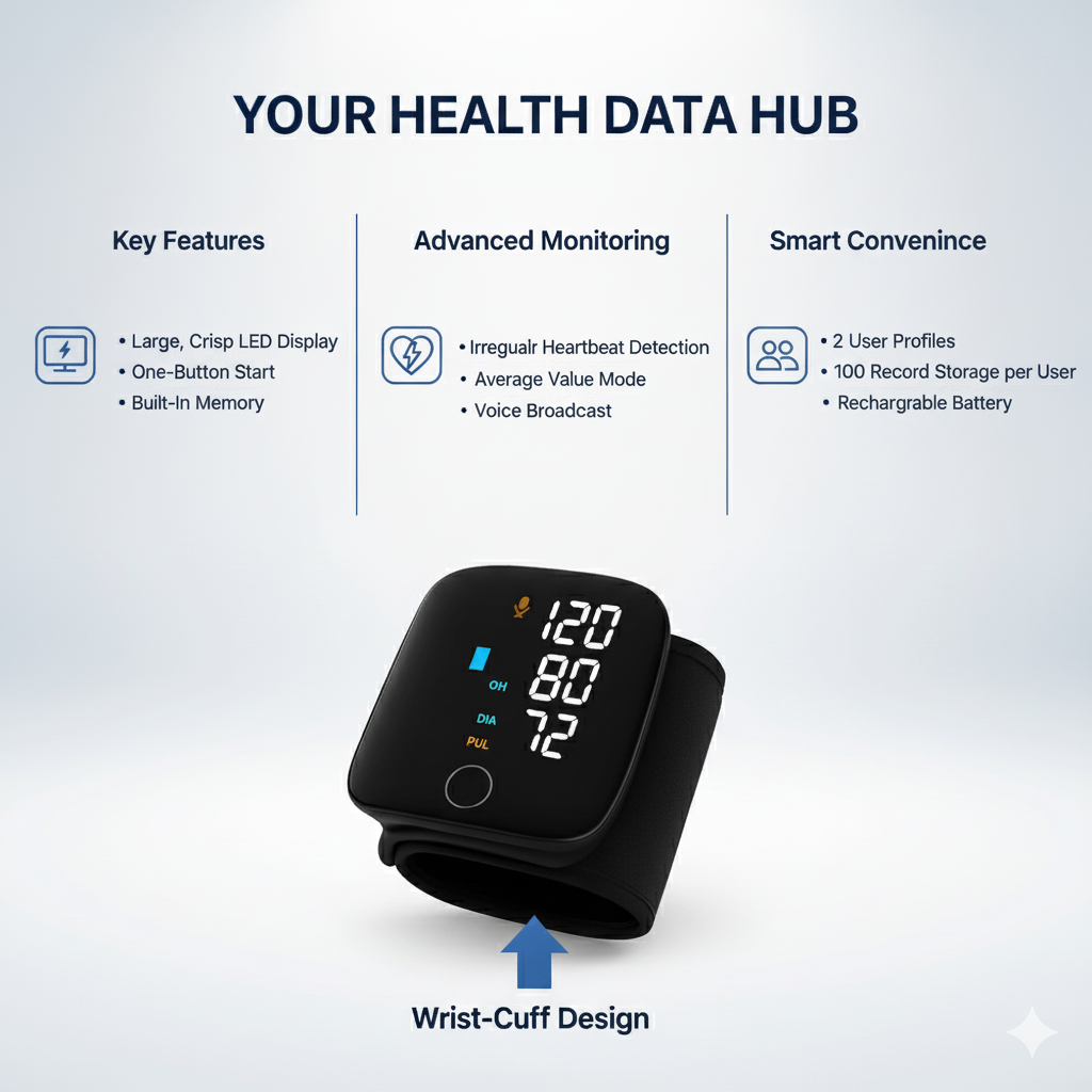 Better Care Co.™ Clinical-Grade BP Monitor